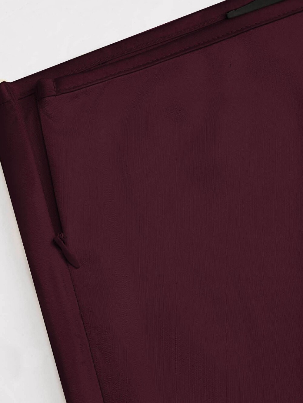 Cider Satin Midi Skirt in Deep Burgundy - Women New Size "L" - Picture 4 of 6